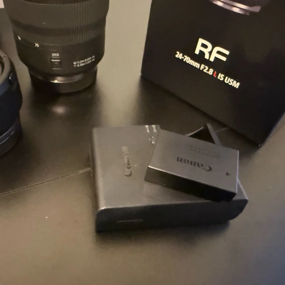Canon Black Camera with Lens Set